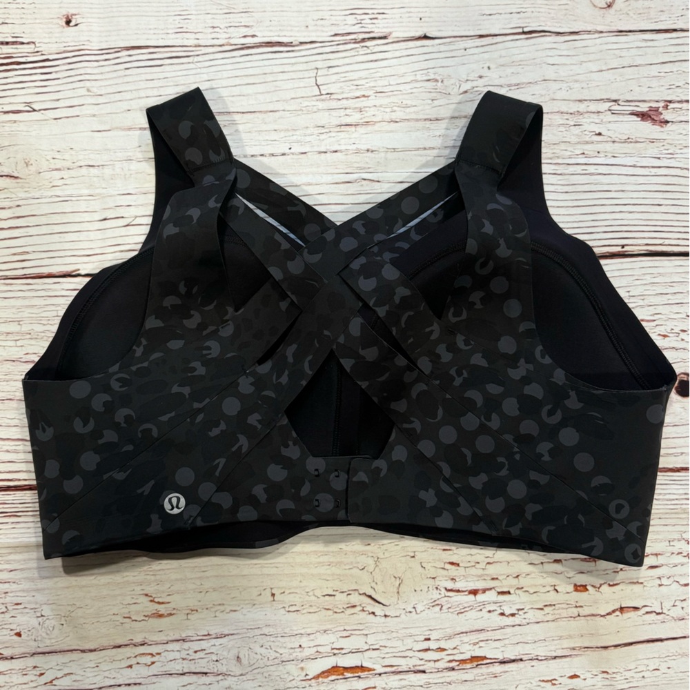Lululemon Enlite Bra Weave High Support in Primal Dot Black Multi Sz 38DD - Picture 5 of 8